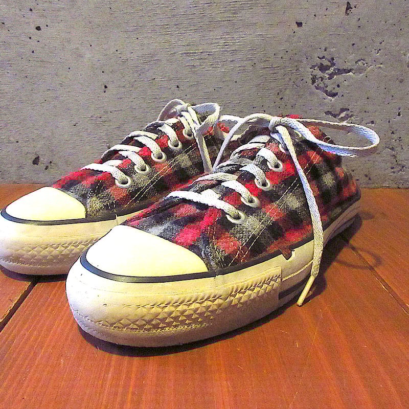 ビンテージ90's○MADE IN U.S.A. CONVERSEオールスターチェックsize