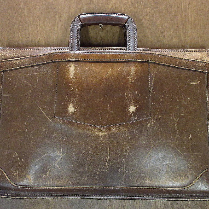 ビンテージ70's○pegasusレザーブリーフケース茶○231201i4-bag-brf書類
