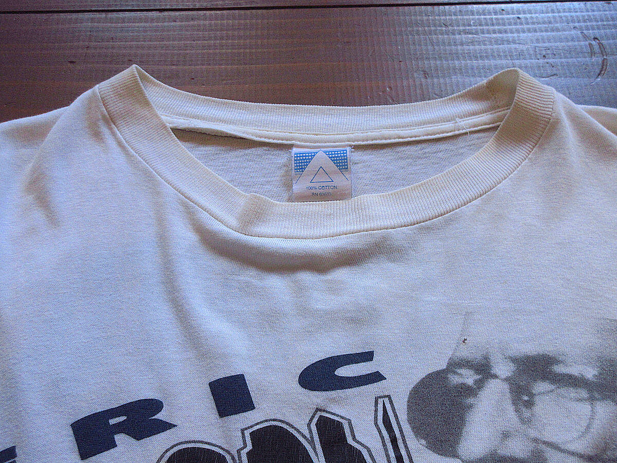ビンテージ90's○ERIC CLAPTONツアープリントTシャツ白 ビンテージ90's○ERIC CLAPTONツアープリントTシャツ白