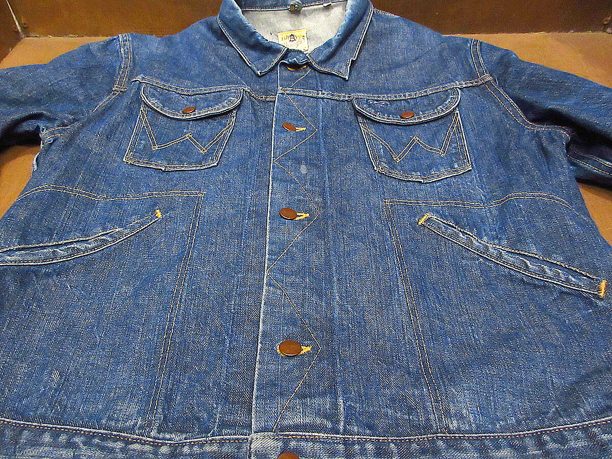 ビンテージ60's○Wrangler 124MJデニムジャケットsize 46 ビンテージ60's○Wrangler 124MJデニムジャケットsize 46