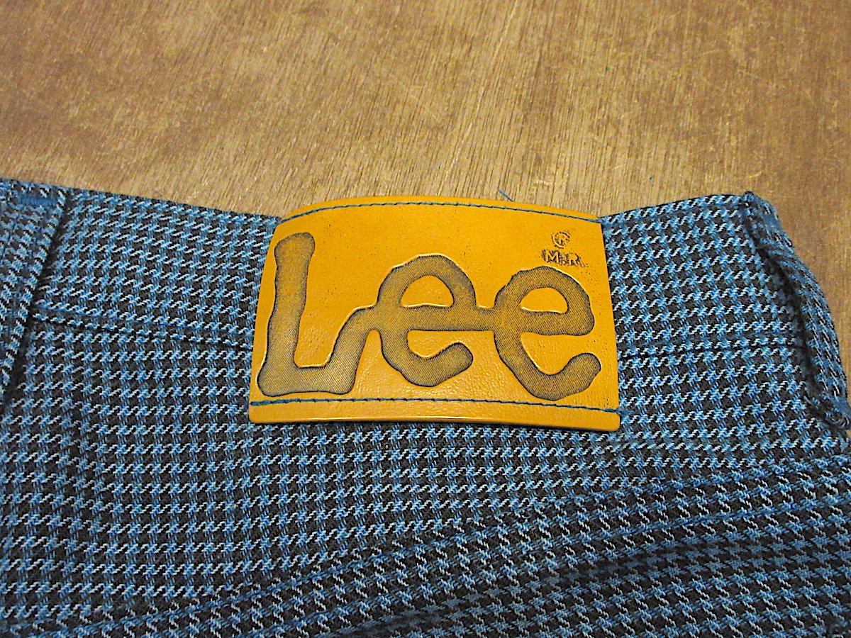 ビンテージ70's○Lee RIDERS千鳥格子ブーツカットパンツ表記W29 ビンテージ70's○Lee RIDERS千鳥格子ブーツカットパンツ表記W29