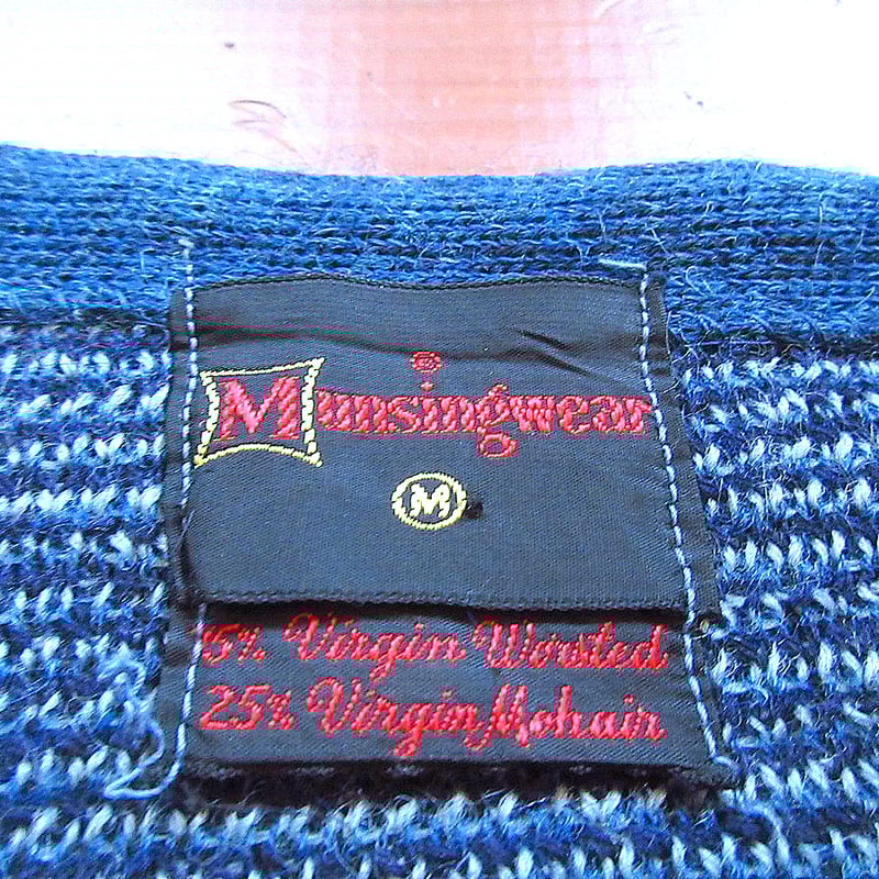 ビンテージ60's○Munsingwearアーガイルモヘアカーディガンsize ビンテージ60's○Munsingwearアーガイルモヘアカーディガンsize