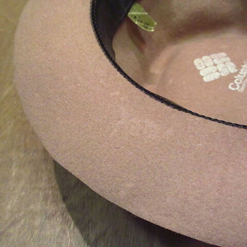 ビンテージ70's○Columbiaフェドラハットベージュ7 1/8 (57)○200915n