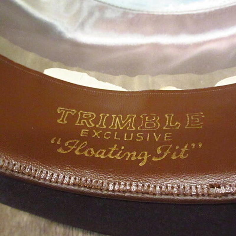 ビンテージ50's○DEADSTOCK TRIMBLEポークパイハットグレー7 1/8○210