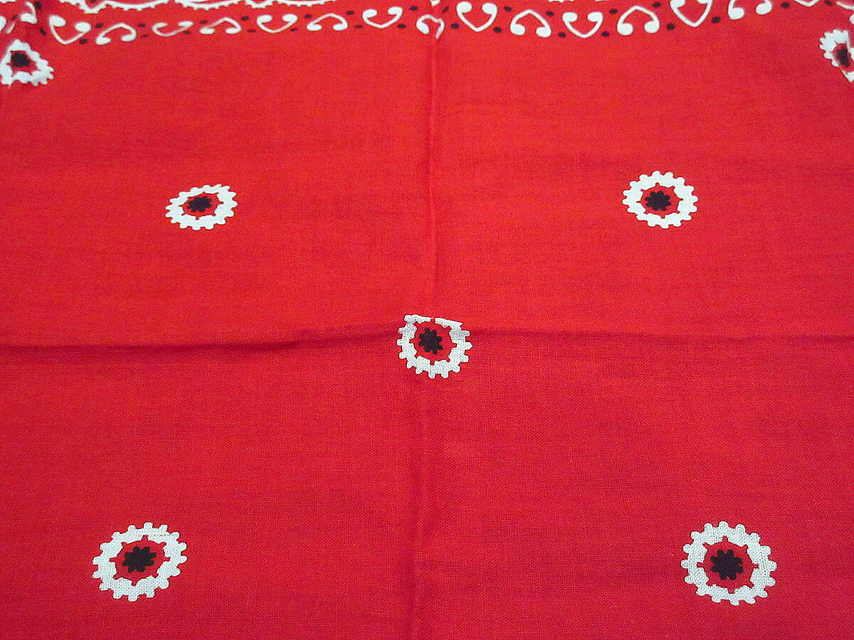 希少 40s 50s 下鼻 ゾウ 片耳 ドット バンダナ FAST COLOR 希少 40s 50s 下鼻 ゾウ 片耳 ドット バンダナ FAST COLOR 希少