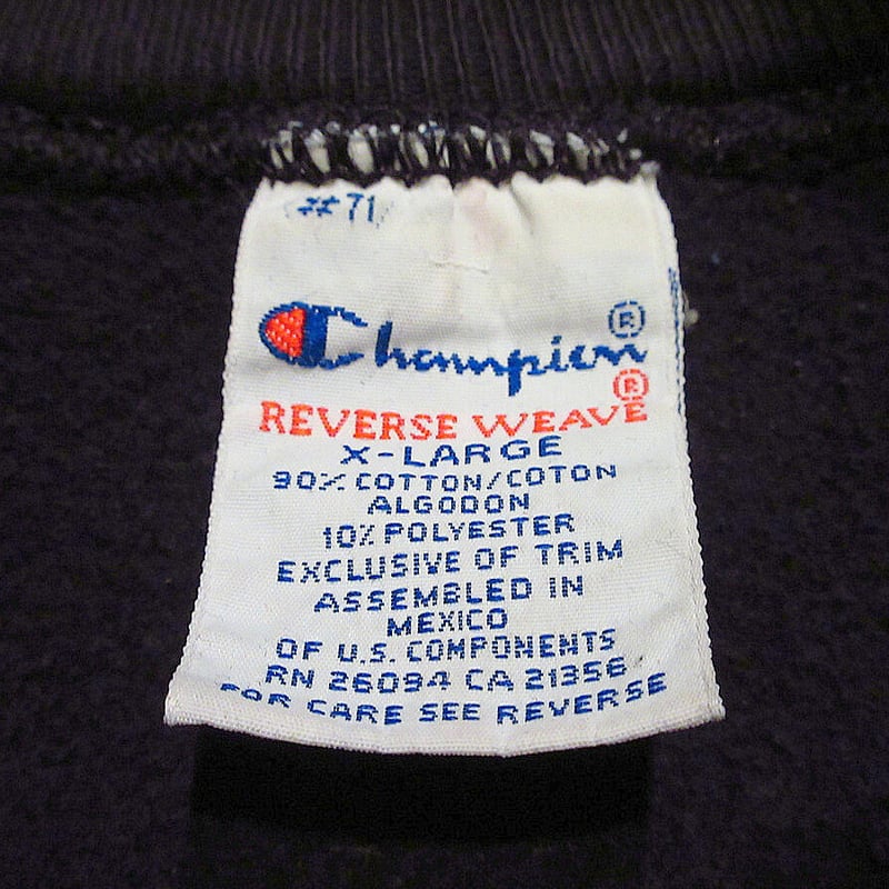 ビンテージ○Champion FOX PHILADELPHIAリバースウィーブスウェット黒XL