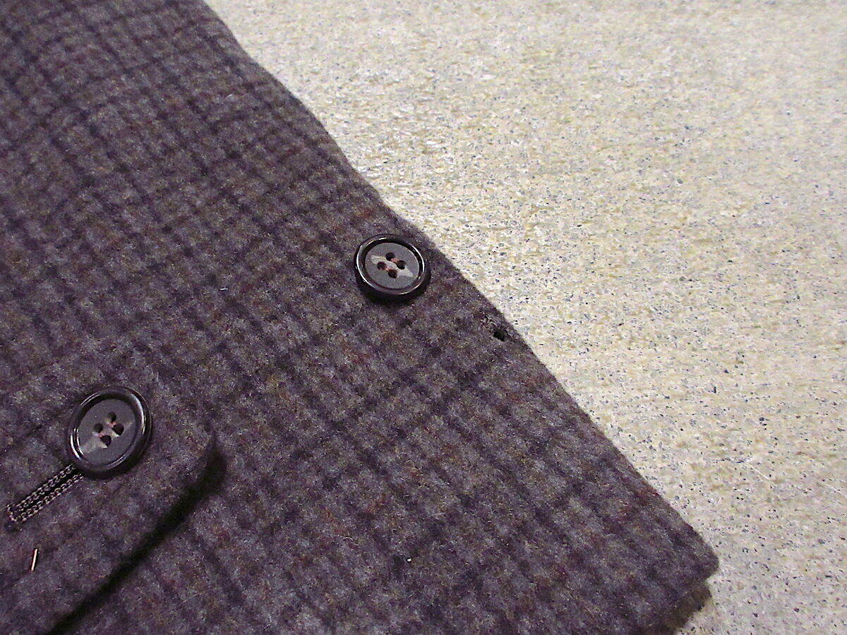 ビンテージ50's○Botany 500ウールチェックチェスターコート○211107r5