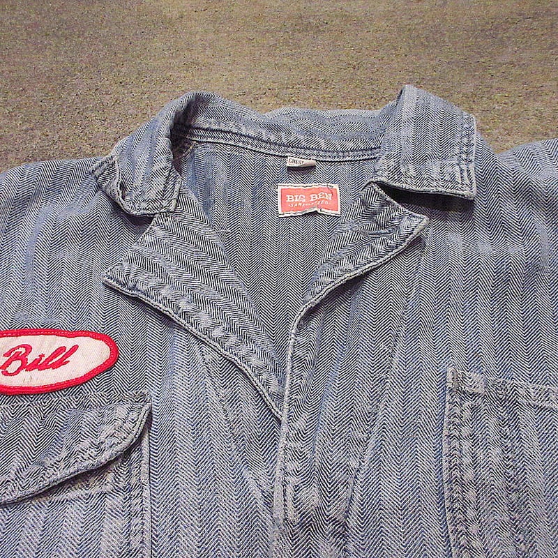 ビンテージ50's○BIG BEN HBTオールインワンsize 34-R○220125s4- ビンテージ50's○BIG BEN HBTオールインワンsize 34-R○220125s4-