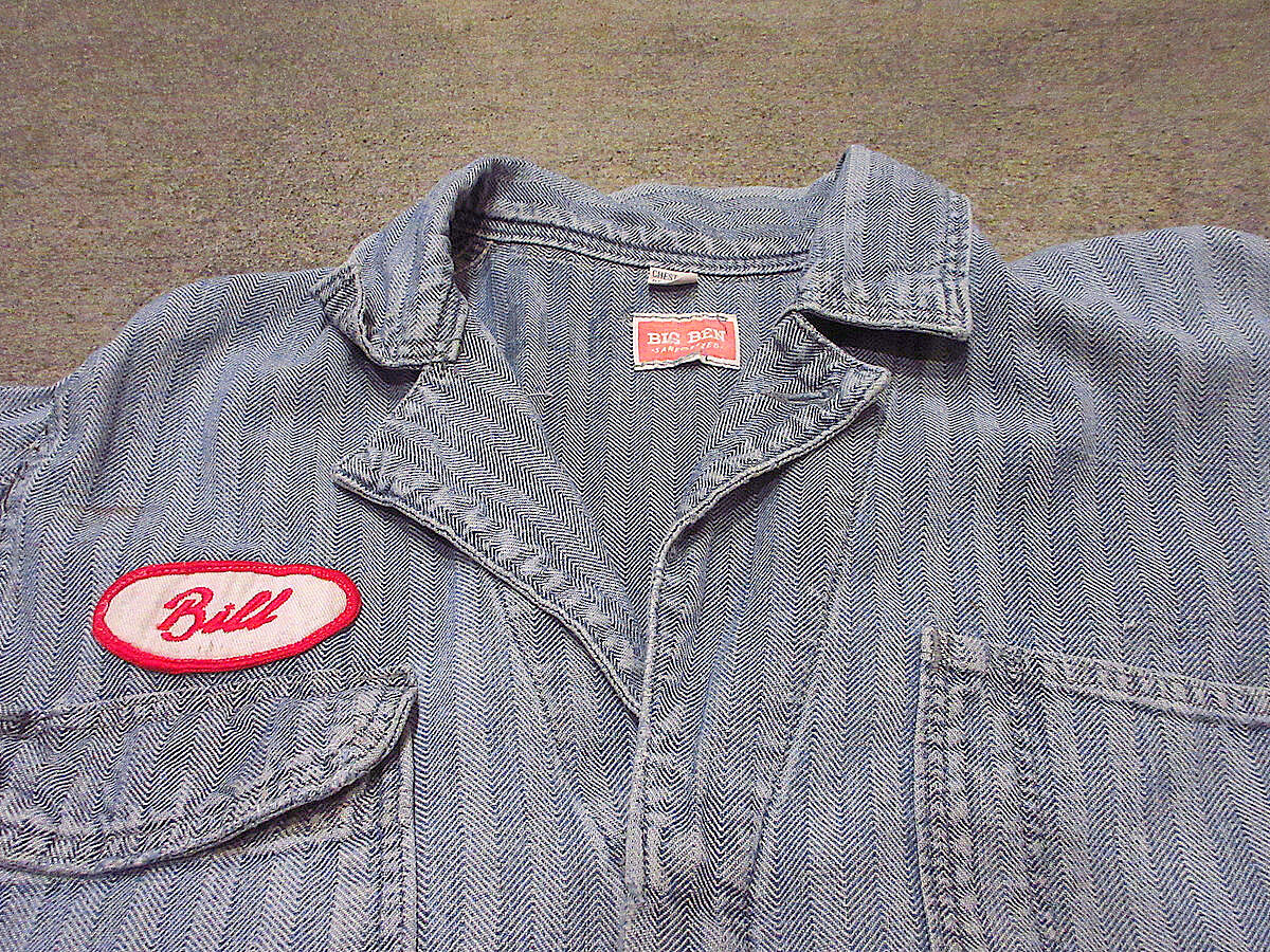 ビンテージ50's○BIG BEN HBTオールインワンsize 34-R○220125s4- ビンテージ50's○BIG BEN HBTオールインワンsize 34-R○220125s4-