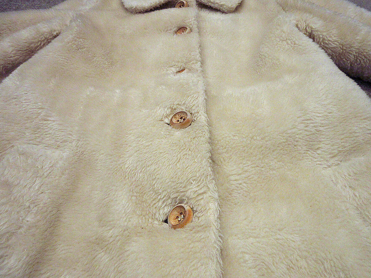 ビンテージ70's○White Stagレディースフェイクファーコート ビンテージ70's○White Stagレディースフェイクファーコート