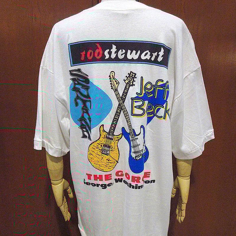 ビンテージ90's○DEADSTOCK rod stewart SANTANA JEFF BE