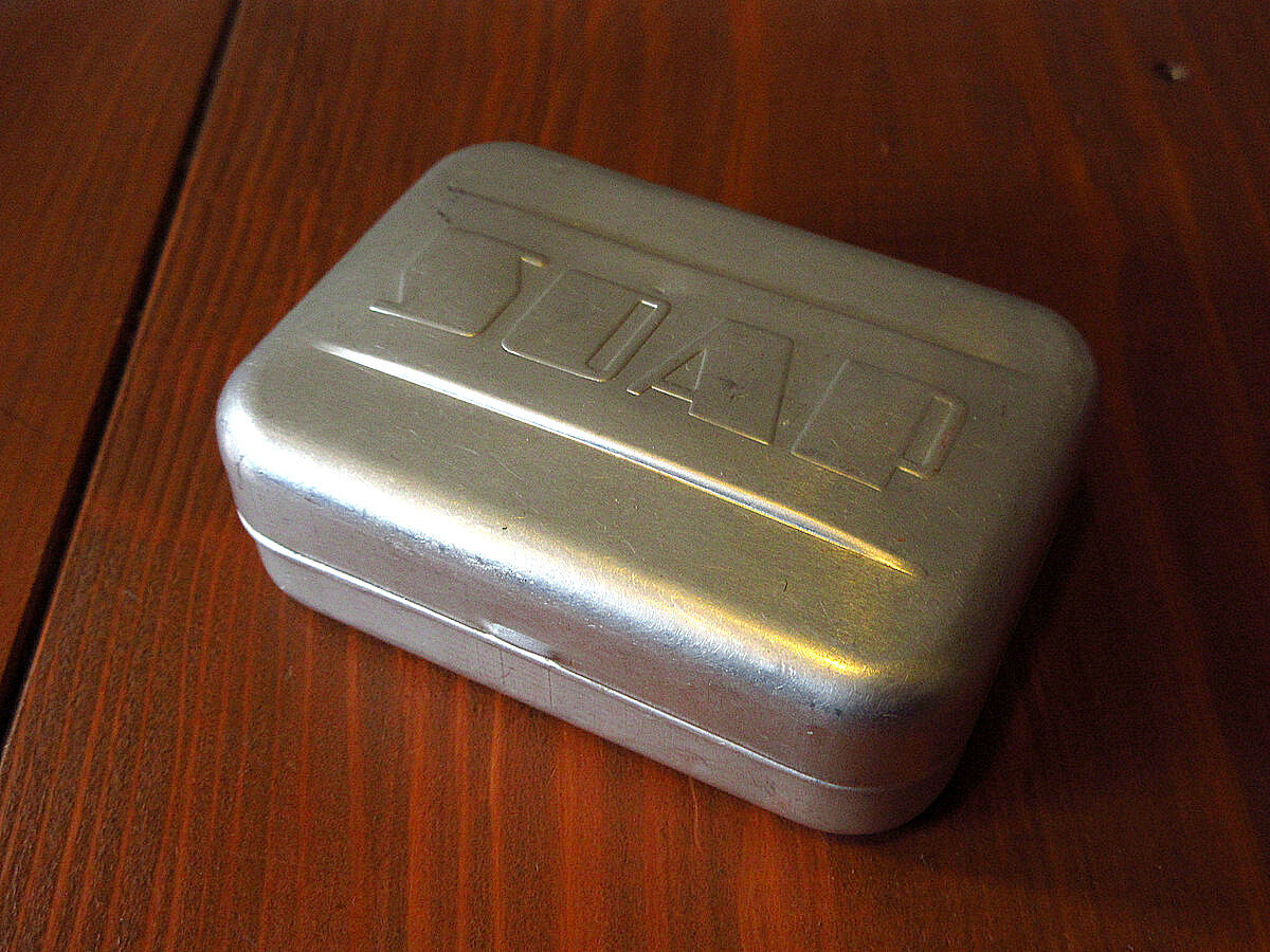 ビンテージ○SOAPアルミケース○230701k3-otclct石鹸ケース雑貨小物