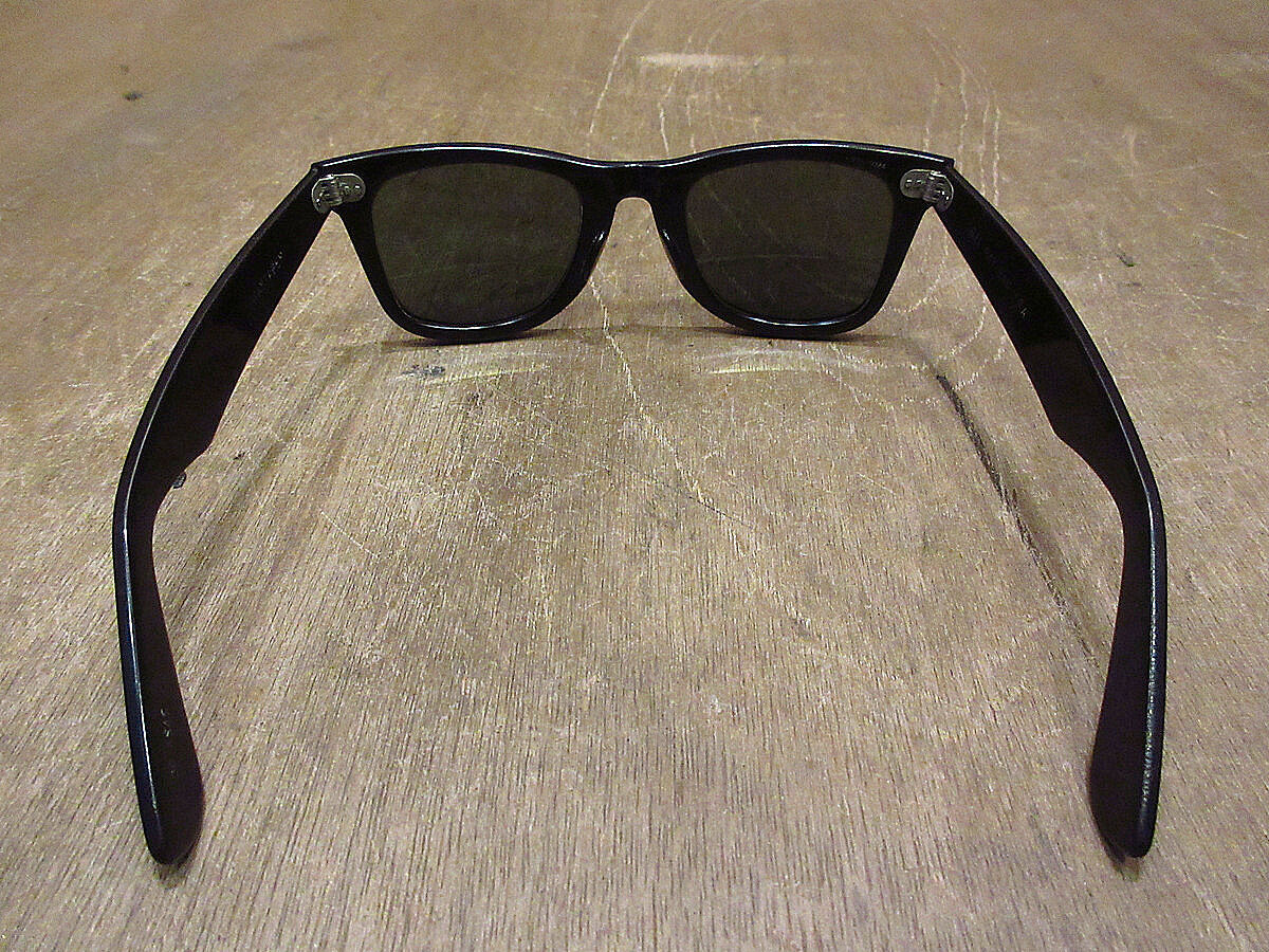ビンテージ70's80's○ケース付きB&L Ray-Banウェイファーラー黒