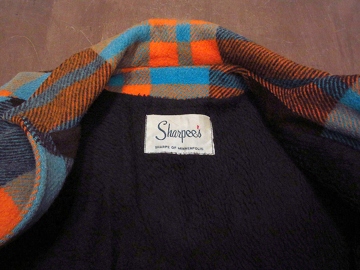 60s70s80s USA ヴィンテージ チェック 総柄 シングル ウール jk 70's Plaid Wool Blouson 70年代 チェック柄 ウールブルゾン