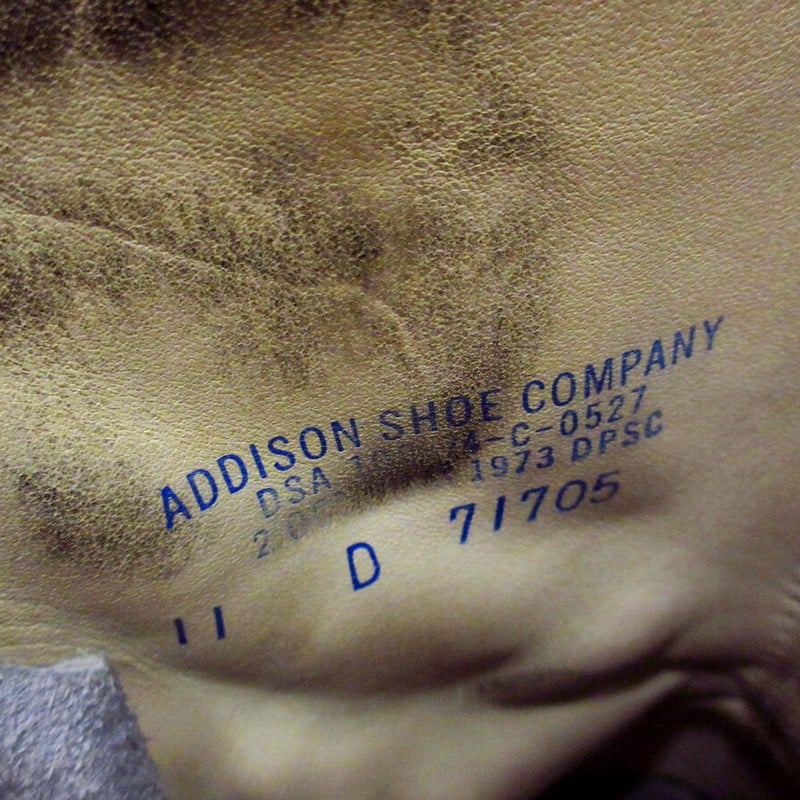 ビンテージ70's○ADDISON SHOE COMPANYスチールトゥコンバットブーツsiz