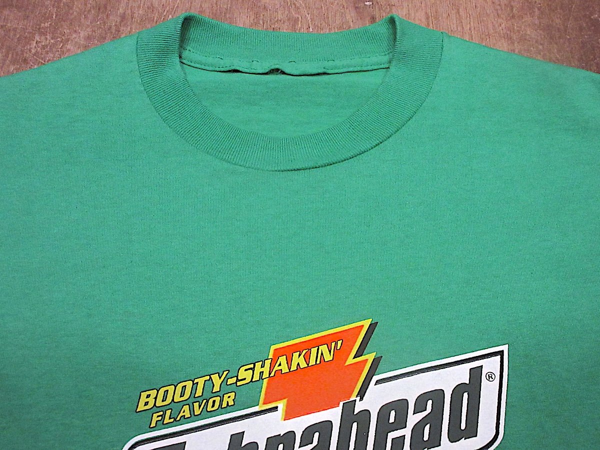 ビンテージ2000's○Zebrahead Ear QuencherプリントTシャツ緑○260