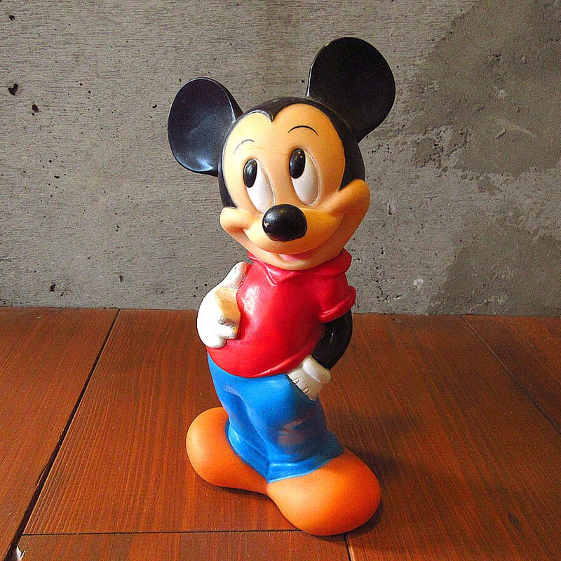 ヴィンテージ ミッキーフレンズ ダンボ レア 煎り 生地