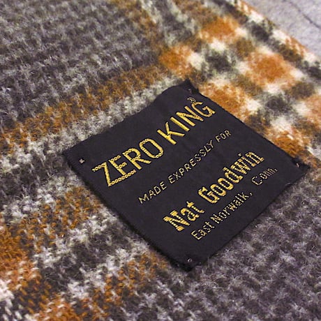 ビンテージ60's70's●ZERO KINGウールコートsize 38●250222m4-m-ctアウターメルトン上着米国製メンズ古着