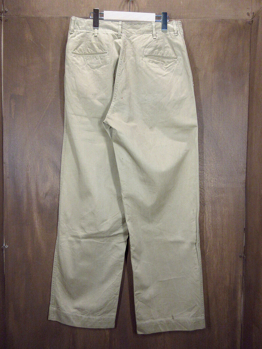usarmy 45チノ 40s ボタンフライ チノパン チノトラウザー 古着 40-50s 米軍 US ARMY Type M-45 「45カーキ」 ボタンフライ