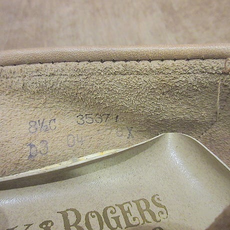ビンテージ70’s●DEADSTOCKレディースペニーローファー茶size 8 1/2C●250323j6-w-lf-25cm古着1970sデッドストック革靴