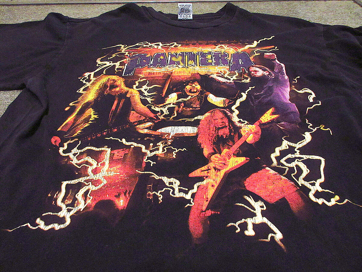 2000's PANTERAツアーTシャツ黒size L○211007s8-m-tsh-bnパ