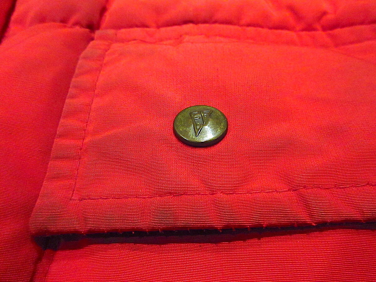 ビンテージ70's80's○Eddie Bauerフード付きダウンジャケット赤