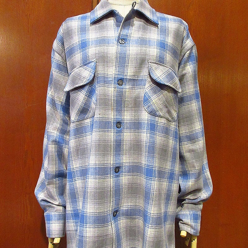 60s PENNEY'S VINTAGE ペニーズ 長袖シャツ BD ストライプ