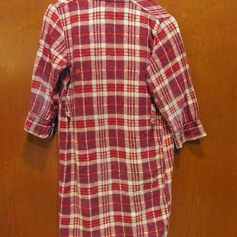 希少 40-50S beacon ガウンコート 西海岸 オンブレブランケット