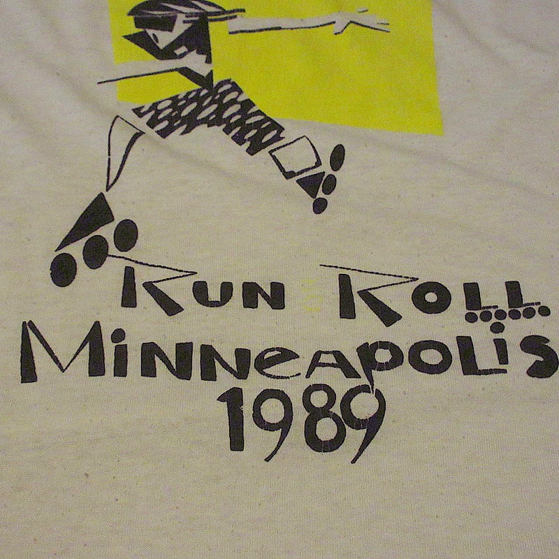 80s ビンテージ THEE HYPNOTICS ジー・ヒプノティクス Tシャツ ビンテージ80's○KRYPTONICS RollerbladeプリントTシャツ白size L