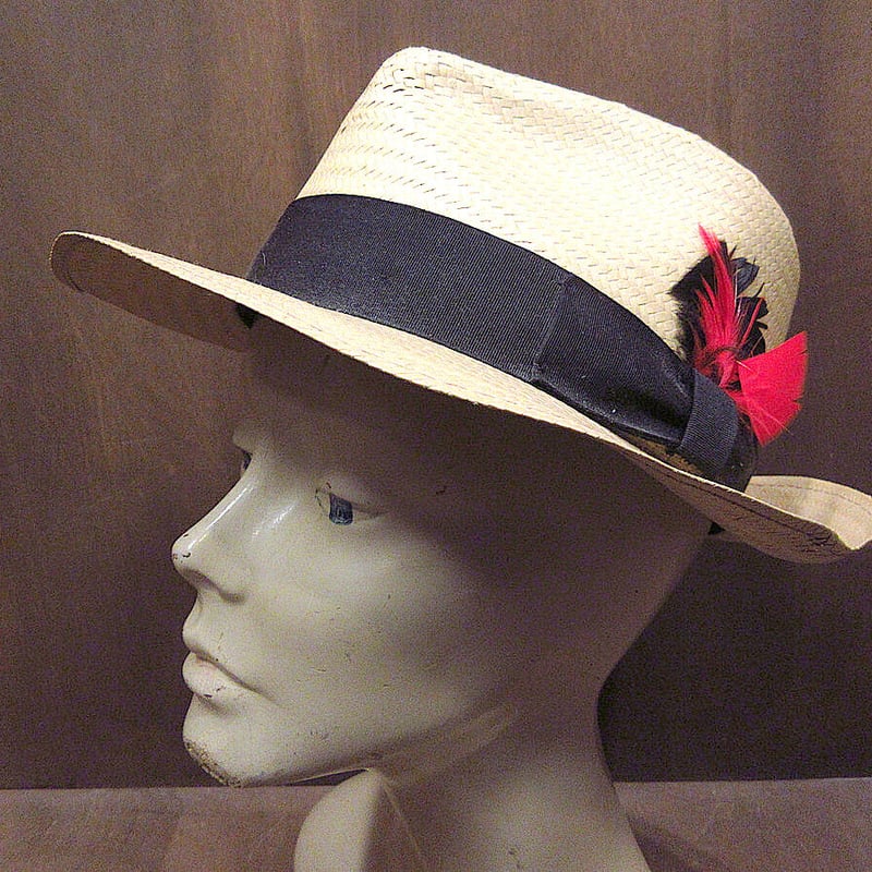 ビンテージ70's○Golden Gate Hat Co.ストローハットsize L○2304 ビンテージ70's○Golden Gate Hat Co.ストローハットsize L○2304