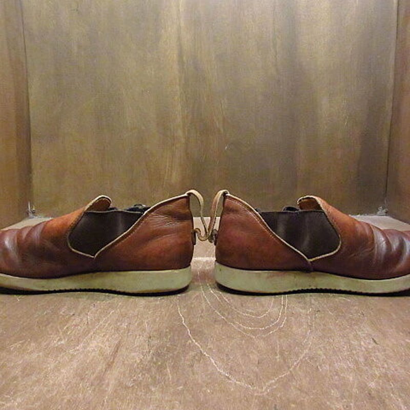ビンテージ80's90's○RED WINGプリント羽根タグロメオブーツ茶 ビンテージ80's90's○RED WINGプリント羽根タグロメオブーツ茶