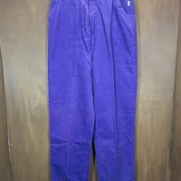 ビンテージ70’s●DEADSTOCKレディーステーパードコーデュロイパンツ紫表記11/12●250202z3-w-pnt-ot-w28コーズデッドストック