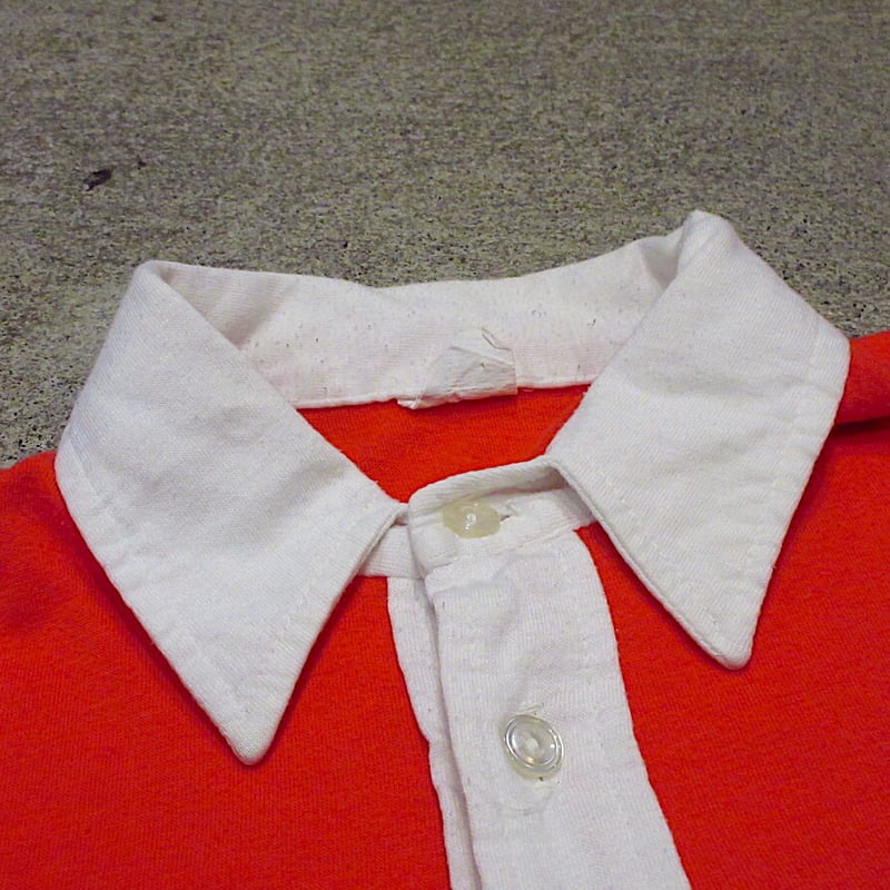 ビンテージ70's○DOMINO'S PIZZAスリートーンポロシャツ○220625r3-m-