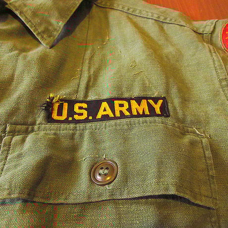ビンテージ50’s●U.S.ARMY OG-107初期型コットンサテンユーテリティシャツ●240121j7-m-lssh-mlt軍モノ1950s