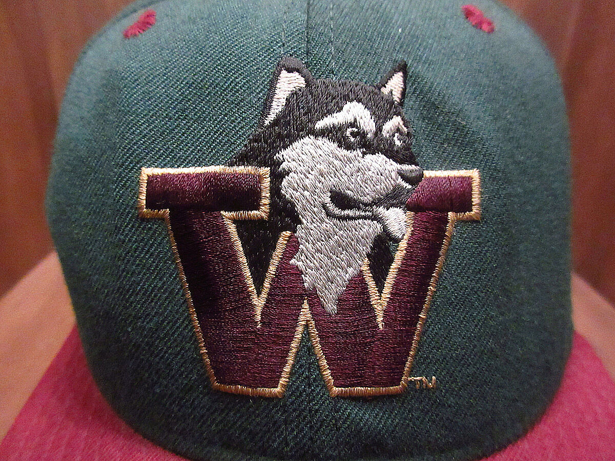 【希少】WU-TANG　6パネルキャップ　90sビンテージ　USA製　7-1/2 ビンテージ90's○New Eraワシントンハスキーズ6パネルキャップ