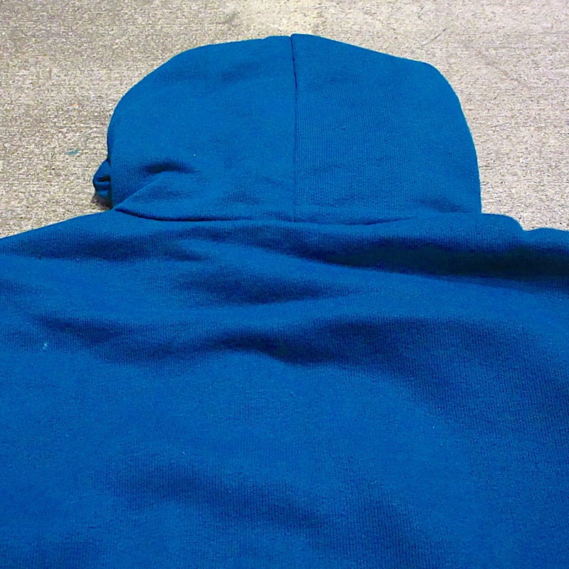 ビンテージ90's○MULESKINSジップアップパーカターコイズブルーsize M