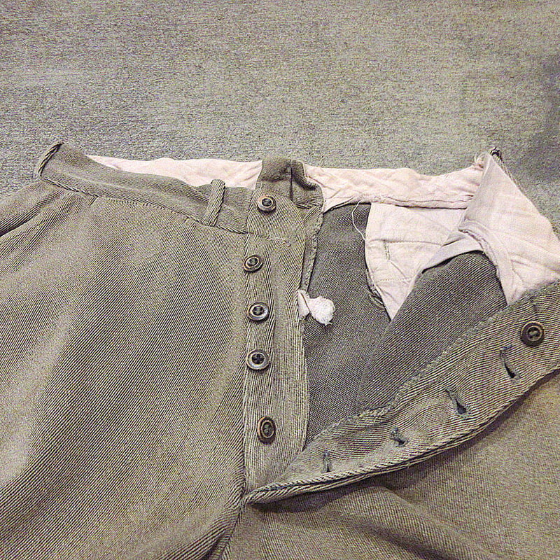 ビンテージ30's40's○ボタンフライコットンジョッパーズパンツ実寸