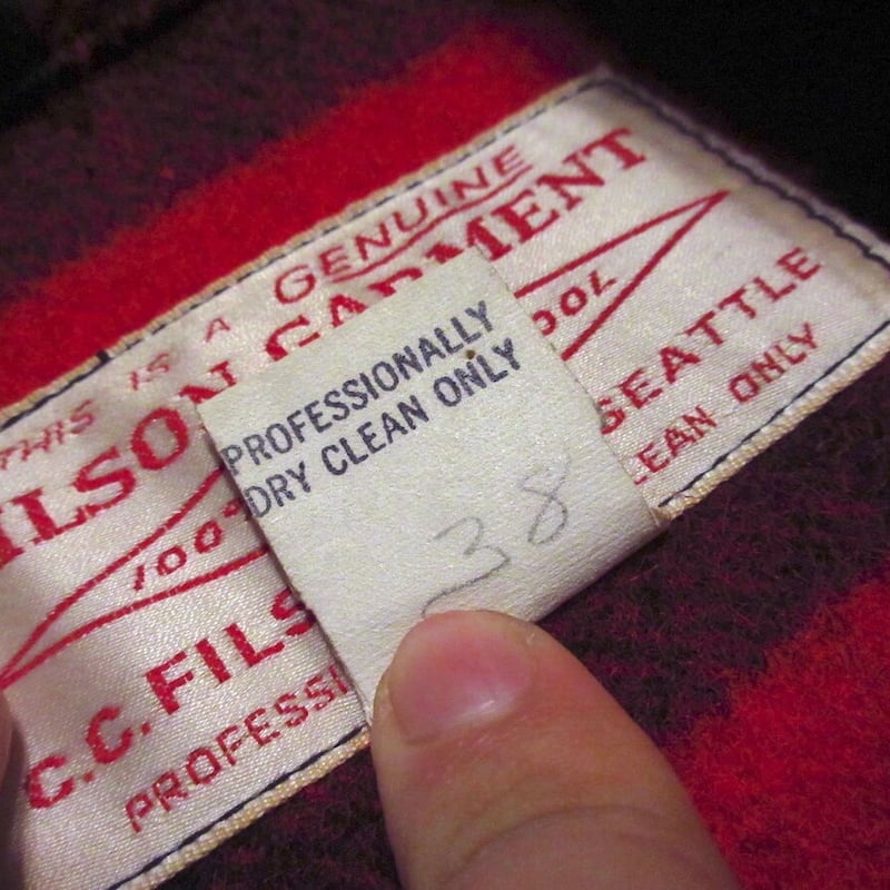 ビンテージ○FILSONバッファローチェックウールシングルマッキーノ