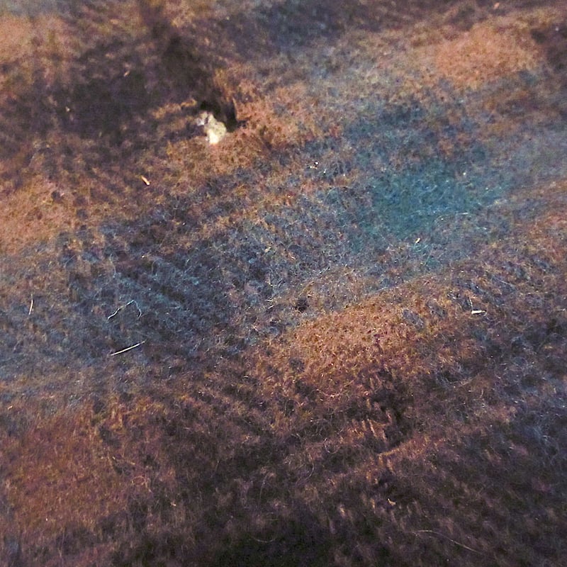 ビンテージ60's○PENDLETONケース付きチェック柄ウールブランケット約