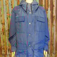 ビンテージ80’s●Sunbusterフード付きマウンテンパーカ青●250426j3-m-jk-mp古着1980sアウトドア