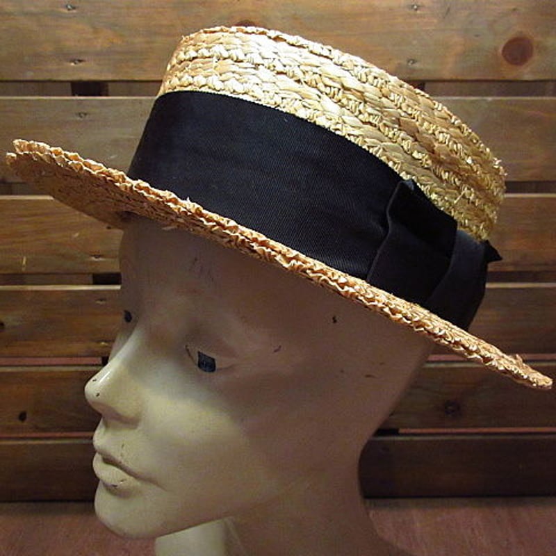 ビンテージ○DEADSTOCK CHRISTY'S LONDONボーターハット7 1/8○20