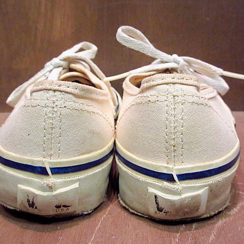 ビンテージ90's○MADE IN U.S.A. VANSオーセンティック生成り Size 7...