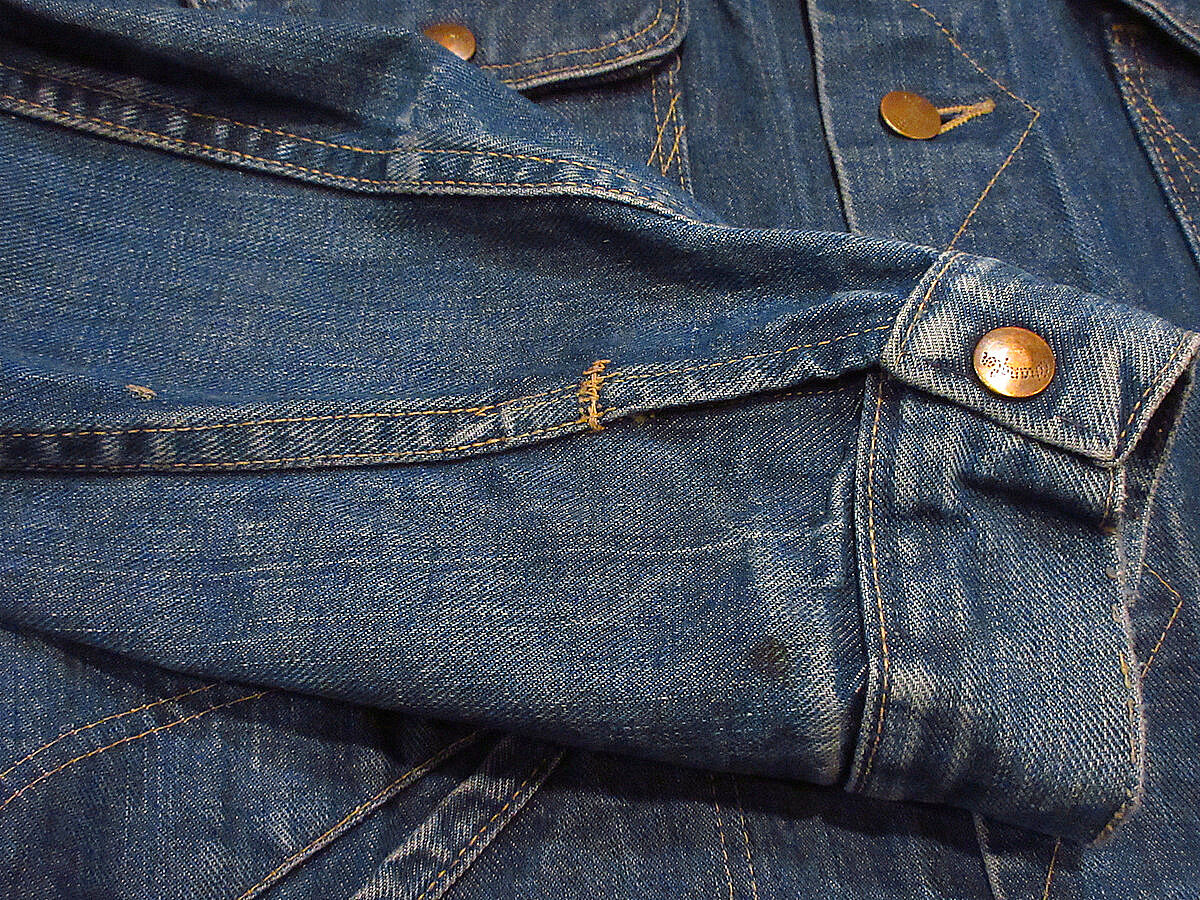 60s ラングラー 24MJ デニムジャケット サイズ40 USA製 濃紺 60s USA製 WRANGLER BlueBell 24MJ ヴィンテージ デニム