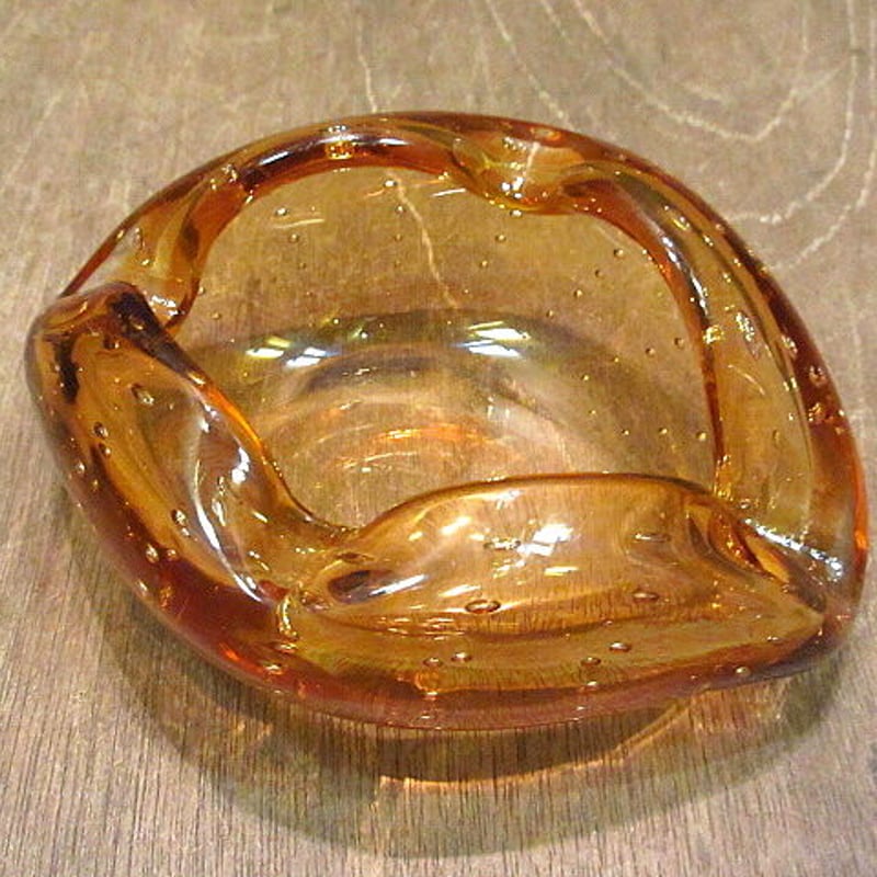 MURANO GOLD 24K HAND DECORATED ムラノ 灰皿 MURANO GOLD 24K HAND DECORATED ムラノ 灰皿