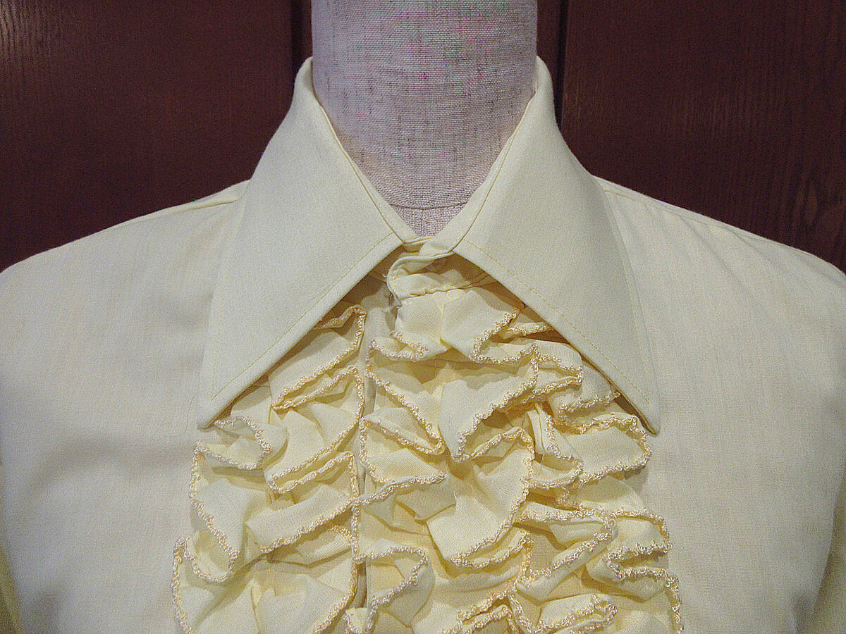 70s after six／アフターシックス　フリルシャツ　ヴィンテージ 81e14e7876a7a5e51c9a2862d93911