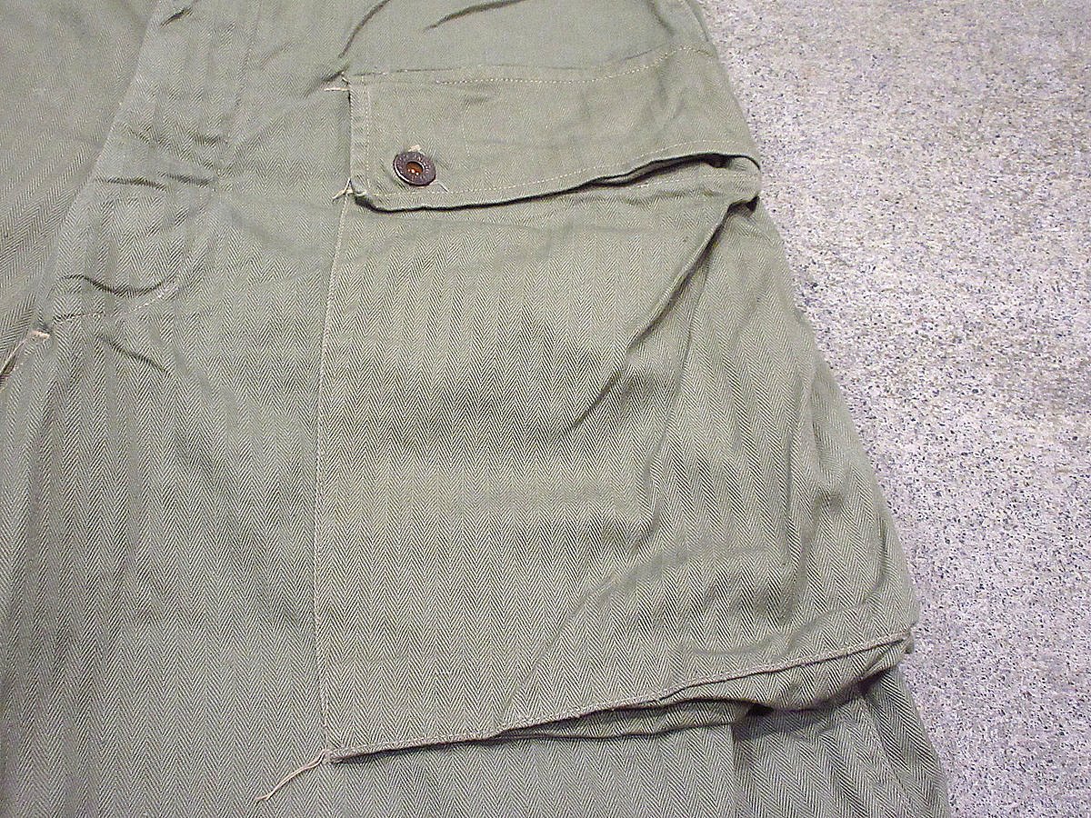 【希少】USMC P-44 モンキーパンツ 40s ヘリンボーン 1940's “ USMC ” P-44 HBT（ヘリンボーンツイル） TROUSERS