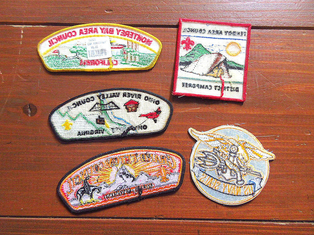 ビンテージワッペン ビンテージ○ワッペン5点セット○241111k1-otclct パッチ雑貨小物