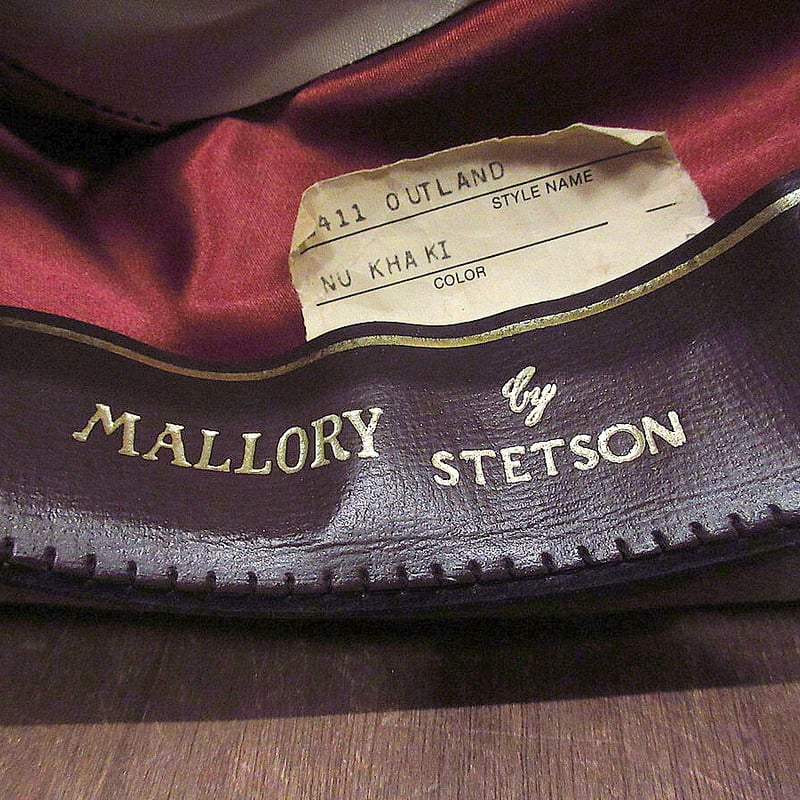 ビンテージ○MALLORY BY STETSONフェルトウエスタンハットsize 7