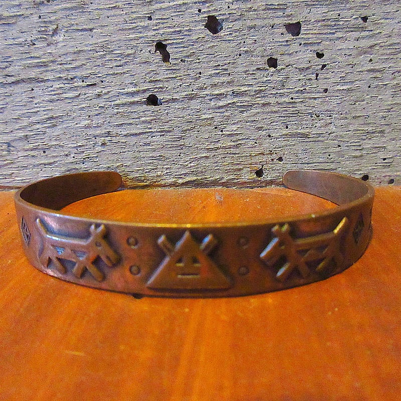 ビンテージ○BELLインディアンカッパーバングル○250618k6-bng