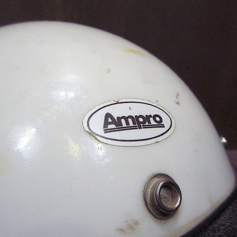 ビンテージ70's○GRANT RG-9 Amproジェットヘルメット白○220325s7-h
